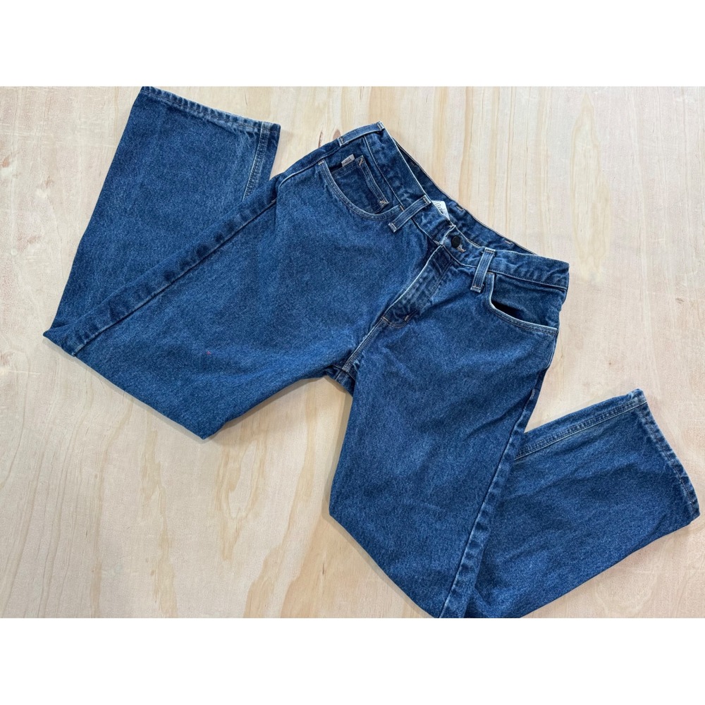 Carhartt FR Flame Resistant Denim Jeans Mens 34x30 Relaxed Workwear Dark Wash